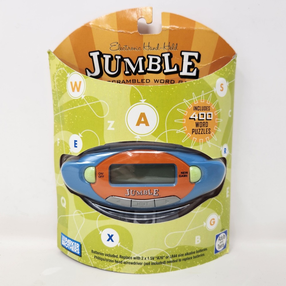 Parker Brothers Jumble Electronic Handheld Scrambled Word Game 2006 NEW